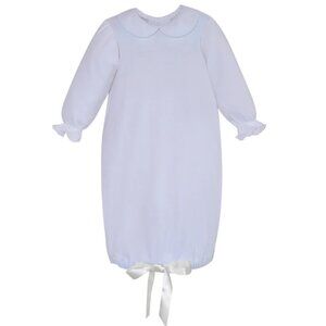 New With Tags Baby Sen White Parker Daygown with Peter Pan Collar